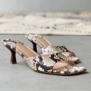 Brother Vellies Snakeskin Kitten Heels